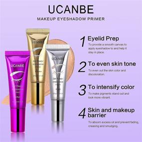 img 2 attached to 👁️ UCANBE Eyeshadow Primer Set: Prevent Oily Lids, Creasing, and Fine Lines! Waterproof, Long Lasting & Crease-free Eye Makeup Base for All Shadows