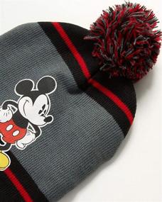 img 2 attached to Disney Boys' Mickey Mouse Winter Hat, Mittens or Gloves, and Gaiter Scarf Set for Toddlers and Little Boys