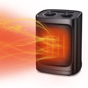 img 4 attached to R.W.FLAME Electric Portable Space Heater with Thermostat - 3 Modes, Safe & Quiet for Office, Desk & Indoor Use