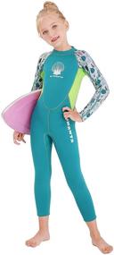img 1 attached to JELEUON Neoprene Thermal Swimsuit for Boys' Swimwear - Ultimate Protection and Comfort
