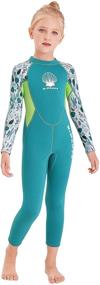 img 2 attached to JELEUON Neoprene Thermal Swimsuit for Boys' Swimwear - Ultimate Protection and Comfort