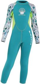 img 4 attached to JELEUON Neoprene Thermal Swimsuit for Boys' Swimwear - Ultimate Protection and Comfort
