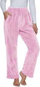 img 4 attached to ReachMe Womens Pockets Sleepwear Bottoms