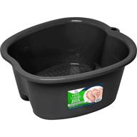 🧖 large foot soaking spa basin for soaking feet, pedicure, and massage - at home relaxation tub for hot water therapy, epsom salts, and essential oils - callus, fungus, and dead skin remover logo