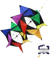 🪁 super size nylon 3d kite - windnsun spinboxlt, spinbox jr, 33 inches tall логотип