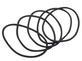 img 3 attached to REVLON Extra Long Black Hair Elastics 💇 - Pack of 16 for Secure & Stylish Hairdos