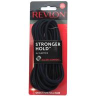 revlon extra long black hair elastics 💇 - pack of 16 for secure & stylish hairdos logo