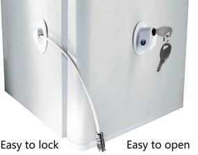 img 3 attached to Secure Your Refrigerator & Cabinets with 🔒 6 Pack Refrigerator Lock & Child Safety Cabinet Lock