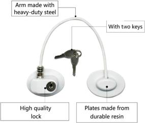 img 2 attached to Secure Your Refrigerator & Cabinets with 🔒 6 Pack Refrigerator Lock & Child Safety Cabinet Lock