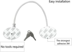 img 1 attached to Secure Your Refrigerator & Cabinets with 🔒 6 Pack Refrigerator Lock & Child Safety Cabinet Lock