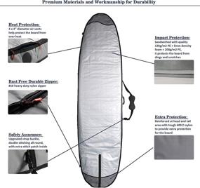 img 1 attached to 🏄 Abahub Premium SUP Travel Bag - Foam Padded Stand-up Paddleboard Cover Case