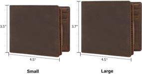 img 3 attached to Polare Blocking Leather Bifold Wallet - Men's Accessories for Wallets, Card Cases & Money Organizers