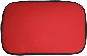 img 1 attached to 🚗 FH Group FH1054 Faux Leather Center Console Armrest Cushion: Red Luxury Seat Box Cover Protector for Cars, Trucks, and SUVs