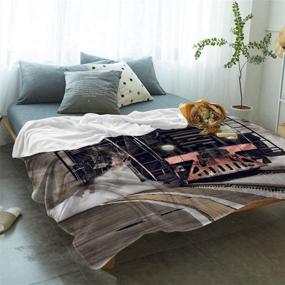 img 3 attached to Cozy up with the Arts Language 🎨 Flannel Blanket: A Lightweight Comfort for Kids' Home Store