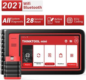 img 4 attached to 🛠️ Thinktool Mini All System Diagnostic Scanner - 28 Service Reset Functions, Bi-Directional Test, ECU Coding (Optional) - Car Scanner with ABS Bleeding & Oil Light Service