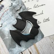 batman fridge magnet bottle opener - rubber coated, stainless steel - ideal for beer bottle openers логотип