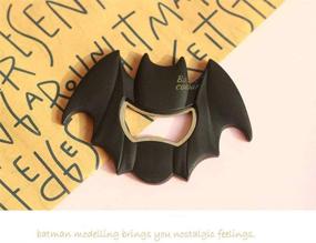 img 1 attached to Batman Fridge Magnet Bottle Opener - Rubber Coated, Stainless Steel - Ideal for Beer Bottle Openers