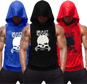 img 4 attached to SZKANI Sleeveless Stringers Bodybuilding Workout Sports & Fitness in Other Sports