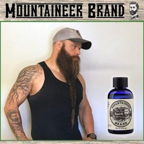 img 2 attached to 🌲 WV Timber Beard Oil: Cedarwood and Fir Needle Scented Conditioning Oil by Mountaineer Brand, 2 oz Bottle