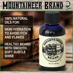 img 3 attached to 🌲 WV Timber Beard Oil: Cedarwood and Fir Needle Scented Conditioning Oil by Mountaineer Brand, 2 oz Bottle
