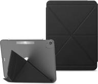 📱 moshi versacover ipad pro 11 3rd gen case 2021/2020/2018 & ipad air 4 case - 3-view options, auto sleep/wake, apple pencil charging - charcoal black logo