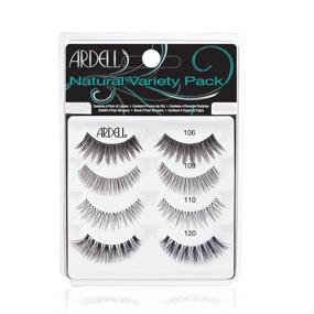 img 4 attached to 💁 Enhance Your Look with Ardell's 'Best of' Natural Variety Pack - 4 Pairs of Natural False Eyelashes