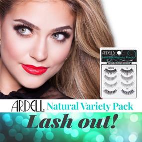 img 1 attached to 💁 Enhance Your Look with Ardell's 'Best of' Natural Variety Pack - 4 Pairs of Natural False Eyelashes