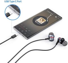 img 1 attached to 🎧 Enhanced HiFi Stereo USB C Earphones with Microphone - Compatible with Google Pixel, Pad Pro, and Sony XZ2 Pro