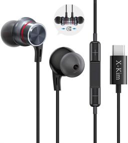 img 4 attached to 🎧 Enhanced HiFi Stereo USB C Earphones with Microphone - Compatible with Google Pixel, Pad Pro, and Sony XZ2 Pro