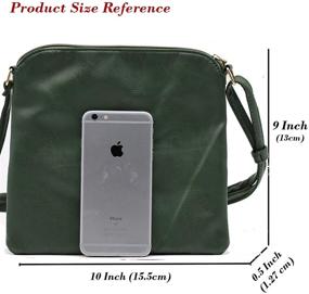 img 3 attached to Lightweight Crossbody Shoulder Handbag Leather Women's Handbags & Wallets and Shoulder Bags