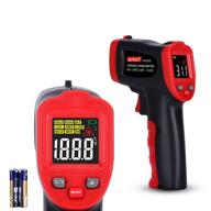 🌡️ accurate digital laser infrared thermometer gun with high and low temperature alarm -58℉~1112℉, color led screen, and ambient temperature measurement (not for human use) logo