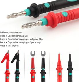 img 2 attached to Micsoa Multimeter Test Leads Kit, 16-Piece Set with Alligator Clips and Replaceable Probes, Digital Multimeter Leads for Enhanced Accuracy and Convenience