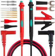 micsoa multimeter test leads kit, 16-piece set with alligator clips and replaceable probes, digital multimeter leads for enhanced accuracy and convenience logo