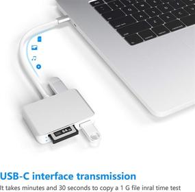 img 2 attached to 📚 XQD/SD/TF Card Reader USB C, Dual USB3.0 Card Adapter for SD/TF Cards, Sony G Series, Type-C Laptop, Windows/Mac OS Compatible