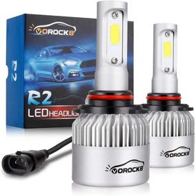 img 4 attached to 🔆 VoRock8 R2 COB 9005 HB3 8000 Lumens LED Headlight Conversion Kit: High Beam Bulbs, Replace Halogen, 6500K Xenon White - 1 Pair