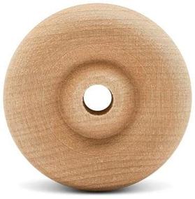 img 3 attached to 🎡 24 Pack of Woodpeckers Classic Wooden Craft Toy Wheels with 1.5-inch Diameter and 1/2-inch Axle Hole