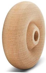 img 2 attached to 🎡 24 Pack of Woodpeckers Classic Wooden Craft Toy Wheels with 1.5-inch Diameter and 1/2-inch Axle Hole