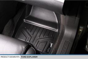 img 2 attached to 🚘 Enhance Your Ford Explorer (2015) with MAXFLOORMAT Floor Mats – First Row Set in Sleek Black