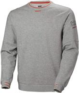 свитшот helly hansen workwear kensington melange для мужчин, одежда логотип