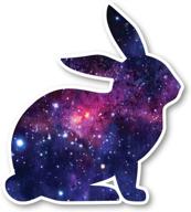 bunny sticker galaxy stickers laptop logo