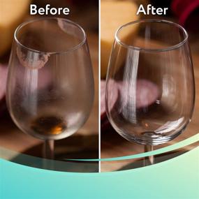 img 3 attached to 🍷 Premium Concentrated Unscented Wine Glass Cleaning Liquid | Streak-Free Solution for Water Spots, Stains, and Cloudy Glass | Ideal for Wine Enthusiasts | Made in USA