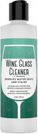 🍷 premium concentrated unscented wine glass cleaning liquid | streak-free solution for water spots, stains, and cloudy glass | ideal for wine enthusiasts | made in usa logo