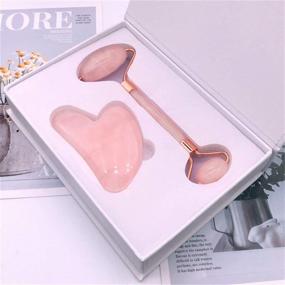 img 3 attached to ❤️ MUOBOFU Heart-Shape Guasha Beauty Tool with Rose Quartz, Natural Jade Scraping Massage Health Care for SPA Salon Therapy (Size A)