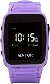 img 1 attached to Caref GPS Phone Watch: Stay Connected and Safe with the Stylish Purple Edition