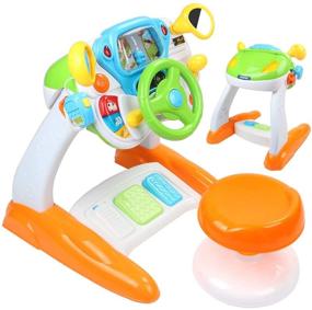 img 4 attached to 🚗 AMOSTING Pretend & Play Ride On Toys: Educational Baby Driver Toy Cars for Toddler Boys and Girls