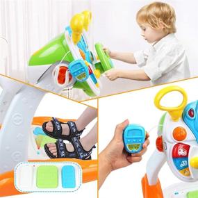 img 3 attached to 🚗 AMOSTING Pretend & Play Ride On Toys: Educational Baby Driver Toy Cars for Toddler Boys and Girls