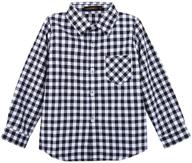 tortor 1bacha kid girl boy plaid flannel shirt with long sleeve and button down design logo