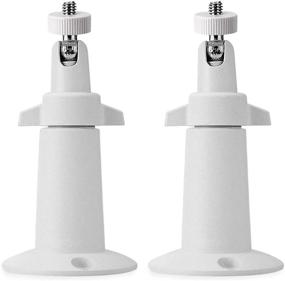 img 4 attached to 📷 (2 Pack) Metal Security Camera Mount - Adjustable Indoor/Outdoor Wall/Ceiling Mount for Arlo, Arlo Pro 2 3, Arlo Ultra, CCTV Cameras - Compatible with 1/4 Screw Head