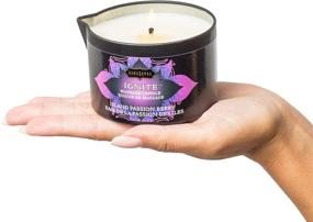 img 3 attached to 🍓 Experience Pure Pleasure with Kama Sutra's Island Passion Berry Massage Oil Candle - 6 Ounce