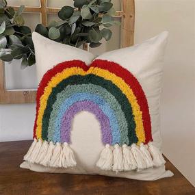 img 2 attached to Подушка Rainbow Tassels Colorful Bedroom (Нет